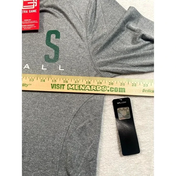 Ultra Game NFL New York Jets Football Team Shirt Mens Medium Heather Gray Logo - Picture 5 of 8